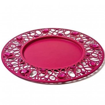 VASSOIO CON CABOCHON ROSSO