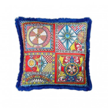 CUSCINO 60X60 CM VELLUTO - SOLE MIO