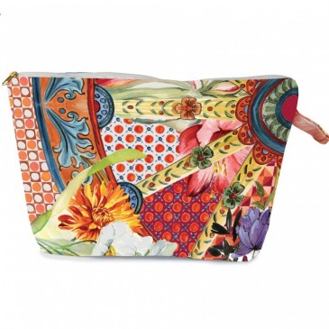 POCHETTE IN LINO CORAL