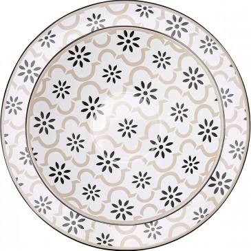 CENTROTAVOLA FONDO ALHAMBRA TRAMA STONEWARE