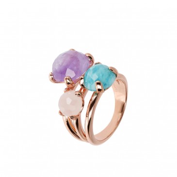 FACETED GEMSTONE RING