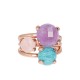 FACETED GEMSTONE RING