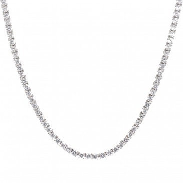 TENNIS WHITE NECHLACE 3MM DIAMETER