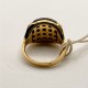 ANELLO UOMO BRILLANTI NERI E ORO ROSA