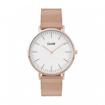Boho Chic Mesh Rose Gold White u