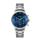 Aravis Chrono 3-Link Silver Dark Blue u