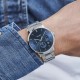 Aravis Chrono 3-Link Silver Dark Blue u