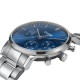 Aravis Chrono 3-Link Silver Dark Blue u