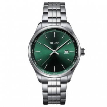 ANTHEOR WATCH STEEL GREEN SILVER