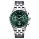 ANTHEOR MULTI WATCH STEEL GREEN SILVER