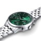 ANTHEOR MULTI WATCH STEEL GREEN SILVER