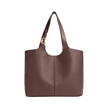 HANDBAG GRAINED LEATHER BERRY