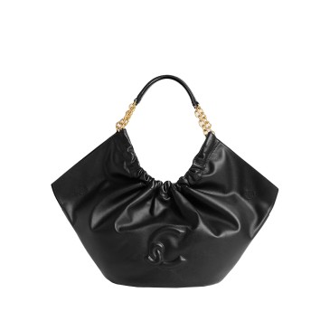 HANDBAG SMOTH LEATHER NOIR