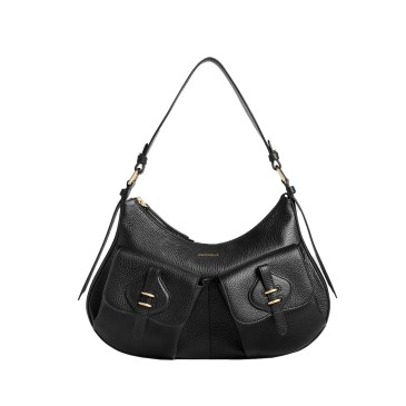 HANDBAG GRAINED LEATHER NOIR