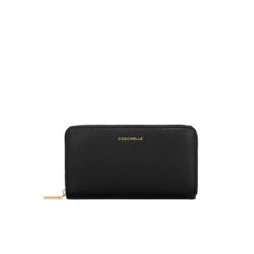 WALLET GRAINED LEATHER NOIR