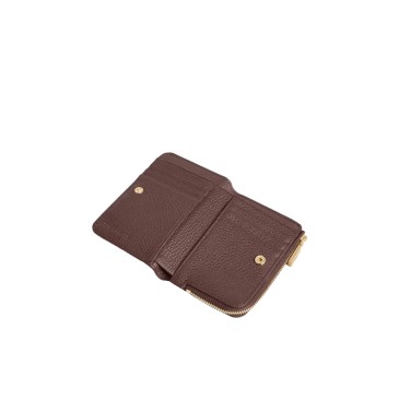 WALLET GRAINED LEATHER BERRY