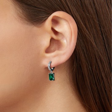 CHIARA FERRAGNI ORECCHINI EMERALD