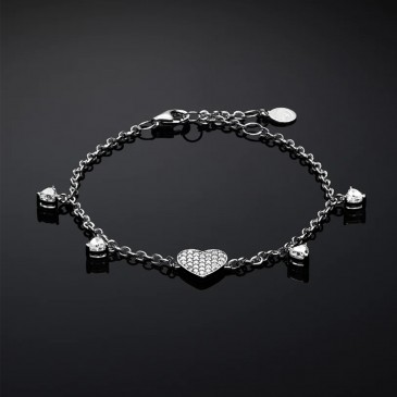 CHIARA FERRAGNI BRACCIALE CUORI SILVER