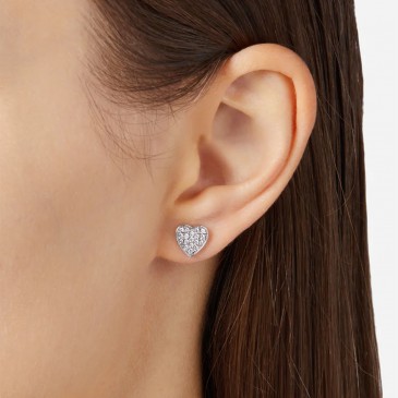 CHIARA FERRAGNI ORECCHINI CUORI SILVER