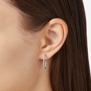 CHIARA FERRAGNI ORECCHINI CUORI SILVER