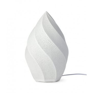 LAMPADA PORCELLANA FIAMMA BIANCA BISQUIT