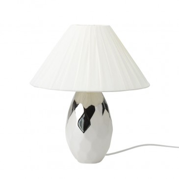 LAMPADA GRES BIANCO/ARG DIA 17,5X40CM(H)