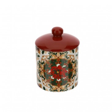 CRISTMAS BUKHARA BISCOTTIERA PORC CM 11 5X16