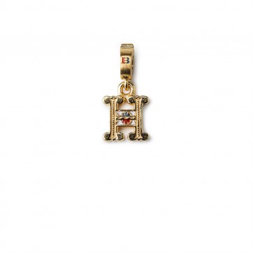 Mini Charm Lettera H oro