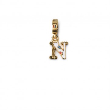 Mini Charm lettera N oro