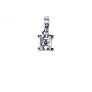 Mini Charm Lettera H argento