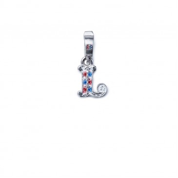 Mini Charm lettera L argento