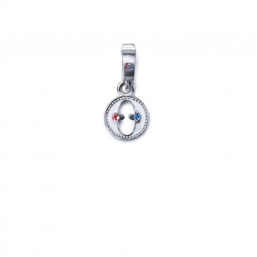 Mini Charm lettera O argento