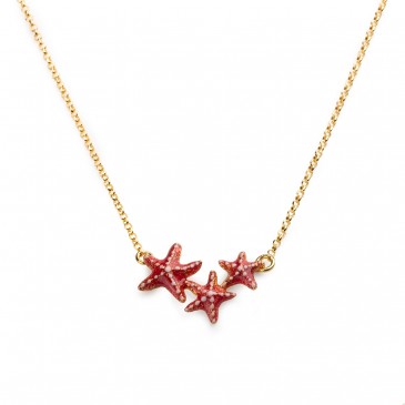 COLLANA STELLE MARINE IN ARG A TIT  925%