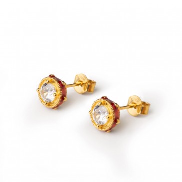 OR  TAMBURELLO IN ARG  TIT 925% CON ZIRCONI