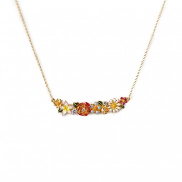 MINI COLLIER GIARDINO FIORITO IN ARG TIT 925%