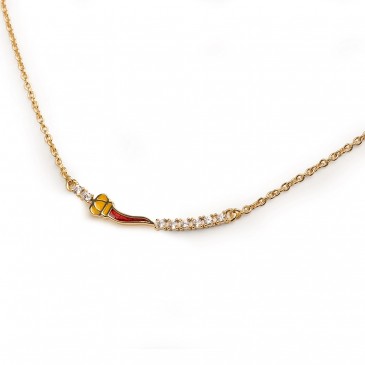 COLLANA EASY CORNO IN BRONZO