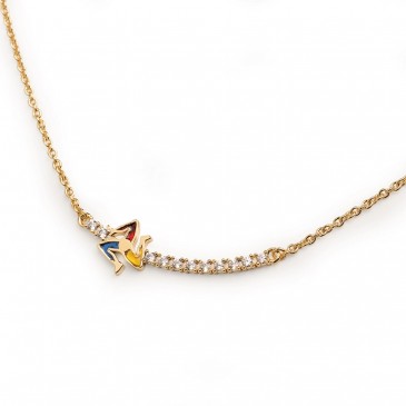 COLLANA  EASY TRINACRIA IN BRONZO