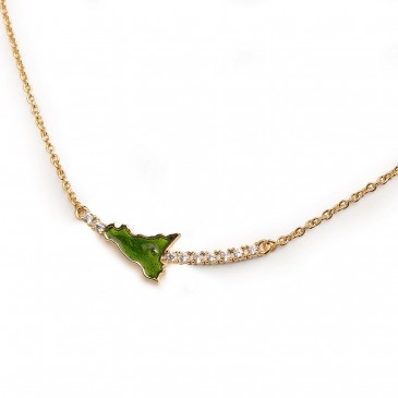COLLANA EASY SICILIA IN BRONZO