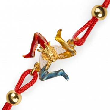 BRACCIALE CORDINO NEW TRINACRIA IN LEGA IBG