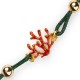 BRACCIALE CORDINO NEW CORALLO IN LEGA IBG