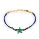 BRACCIALE CORDINO NEW STELLA MARINA VERDE IN LEGA IBG