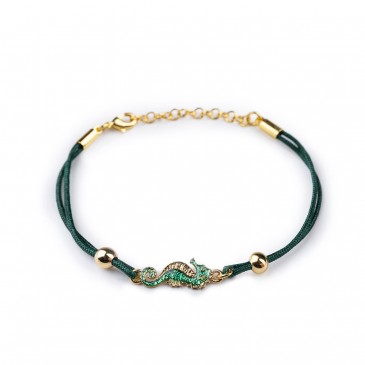 BRACCIALE CORDINO IPPOCAMPO SMALTI IN LEGA BIG