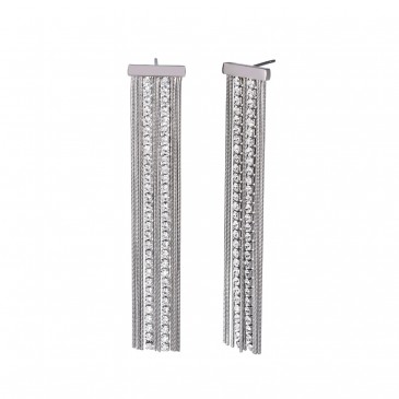 ORECCHINI CON CATENA E TENNIS - STYLE 02