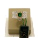 Anello donna brillanti e smeraldi