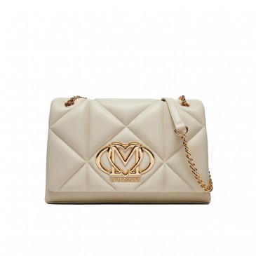 BORSA PU EMBOSSED AVORIO