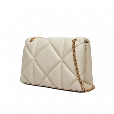 BORSA PU EMBOSSED AVORIO