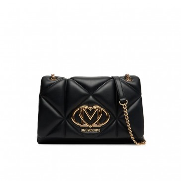 BORSA PU EMBOSSED NERO