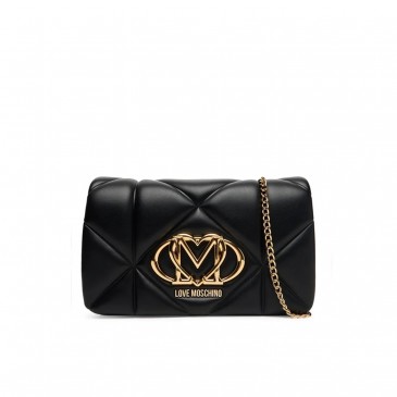 BORSA PU EMBOSSED NERO
