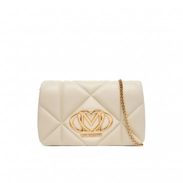 BORSA PU EMBOSSED AVORIO