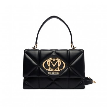 BORSA PU EMBOSSED NERO